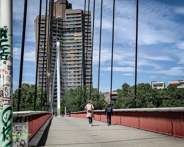 Two girls walking away