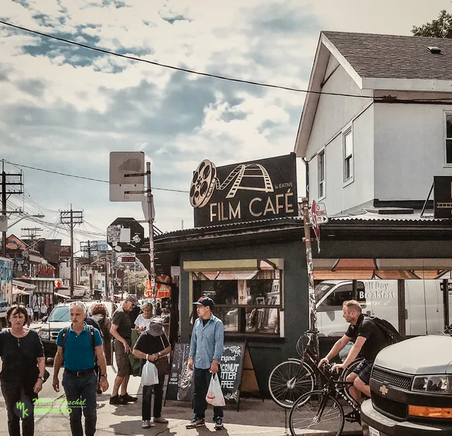 Film Cafe at Corner Augusta Ave and Nassau Ave